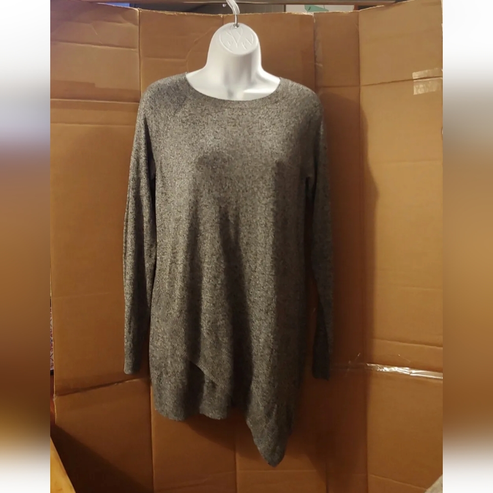 Women's Apt. 9 Gray Asymmetrical Sweater, S